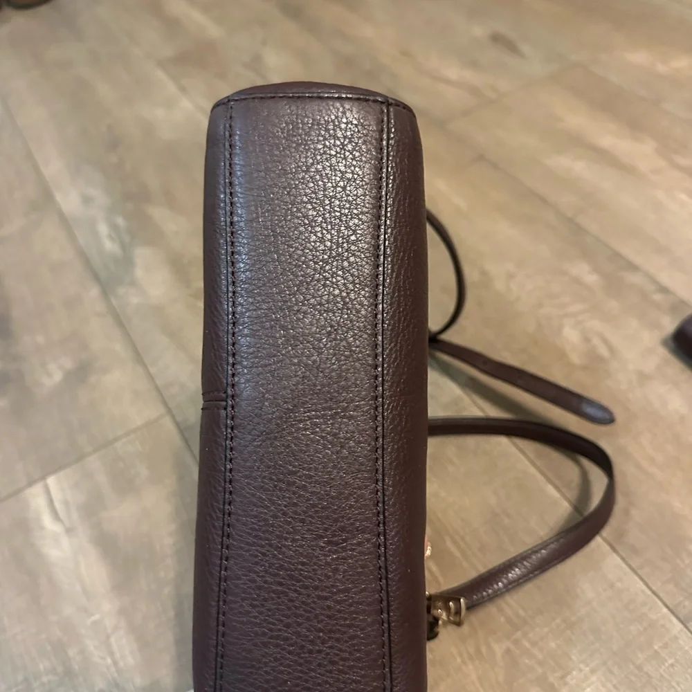 Coach Dark Brown Leather Crossbody Bag and Wallet - Picture 5 of 10